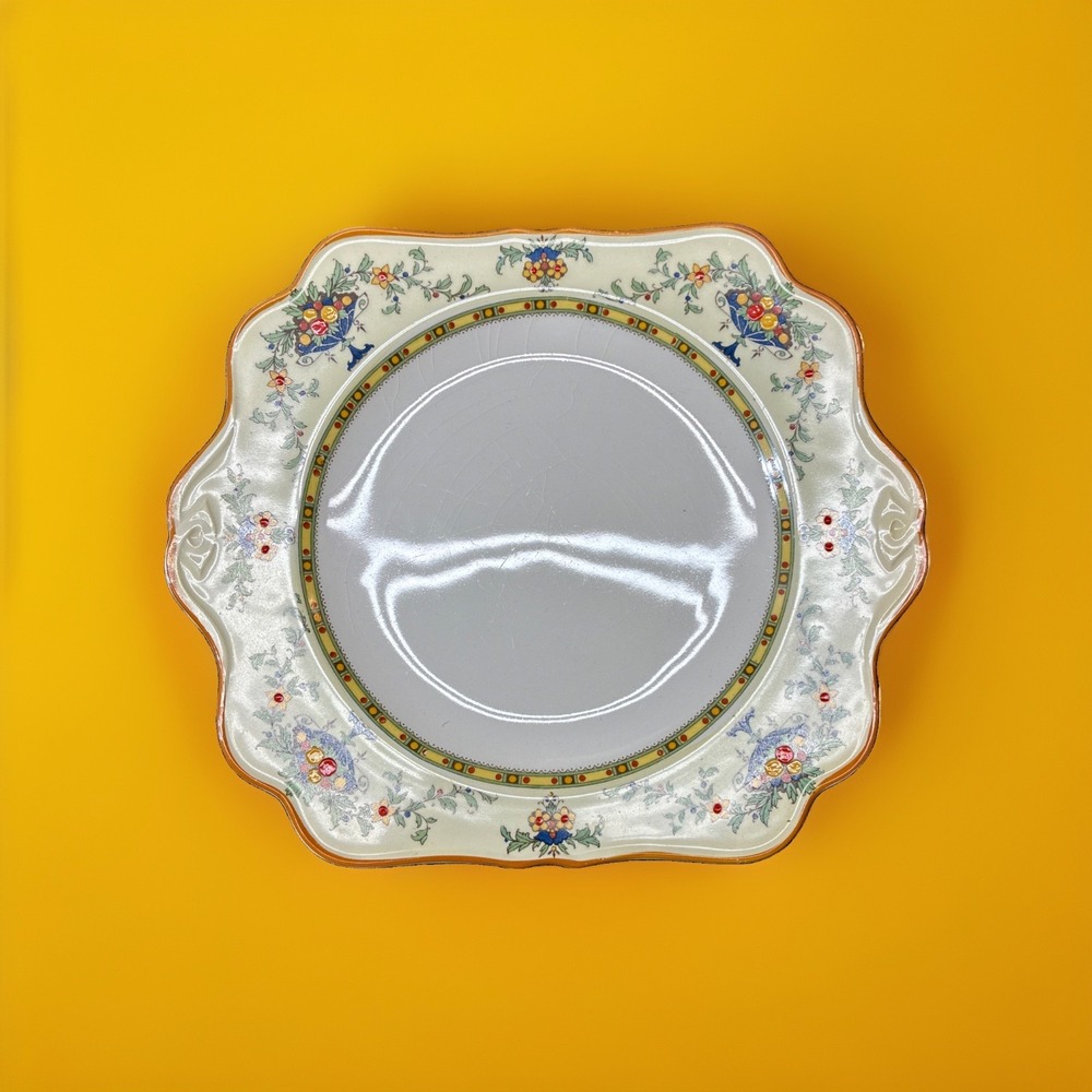 Antique Crown Ducal Ware England Salad Plate Art Deco Vintage Rare 1920's